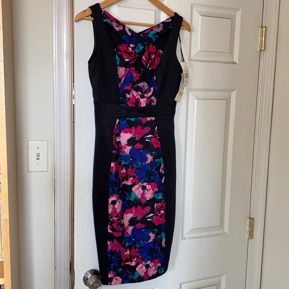 NWT Sangria Dress cross-cross neck Sz 2